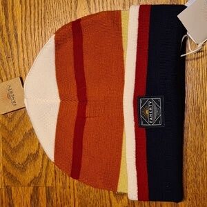 NWT Faherty Wool Striped Beanie